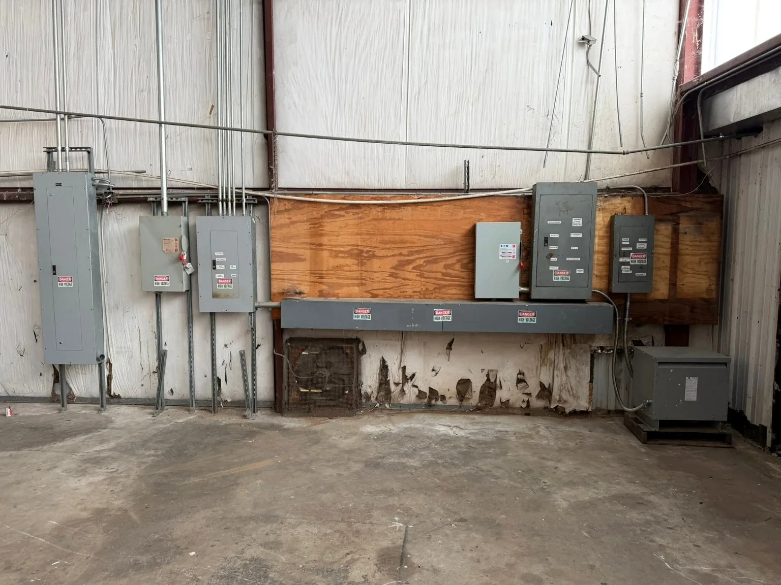 Commercial electrical equipment after KL Electrical Services work