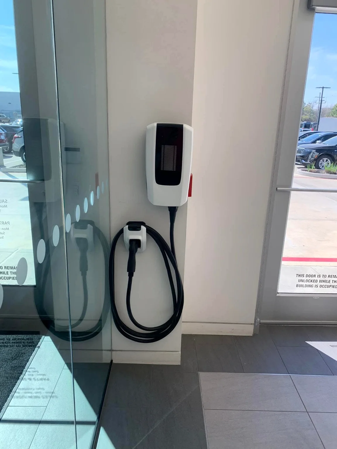Commercial EV charger installation
